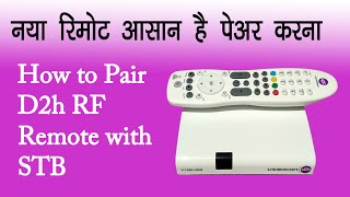 How to Pair Videocon D2h RF Remote  Videocon D2h [upl. by Orbadiah742]