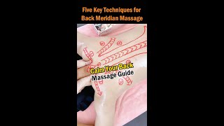 Five Key Techniques for Back Meridian Massage [upl. by Andres101]