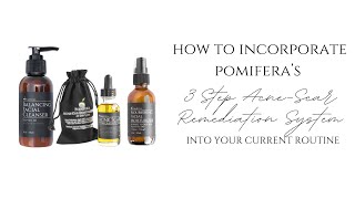 Pomifera  How to Incorporate 3 Step AcneScar Remediation into your Routine [upl. by Araet907]