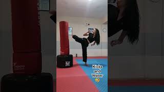 Kicks and Water For Taekwondo🤣🥋⚡ taekwondo tkd kick [upl. by Otsirave]