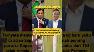 Kesetiaan Seorang Menlu Sugiono kepada Presiden shorts [upl. by Onimixam]