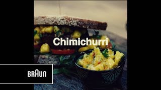 Chimichurri met mango  MultiQuick 9 staafmixer [upl. by Ronalda]