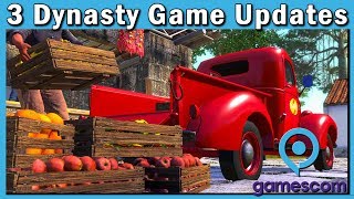 Truckers Dynasty Medieval Dynasty Farmers Dynasty amp Tactics amp Glory Update gamescom19 [upl. by Sandi518]