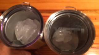 YETI vs RTIC Which Tumbler Holds Ice 45  Hours [upl. by Atsylak]