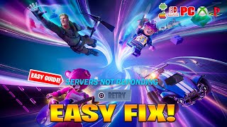 Why Fortnite Servers Is Down Log in How to fix Fortnite Update Servers Down Offline Chapter 5 [upl. by Tully]