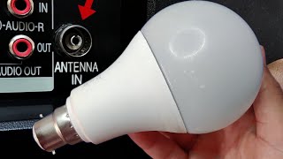 LED Bulb Lamp Enough to Open All TV Channels  Antenna Amplifier [upl. by Nnaitak]