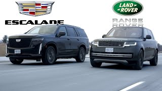 Heres Why Range Rover LWB Might Be a Better Choice Over Cadillac Escalade Platinum 3Row SUV Fight [upl. by Eybbob853]