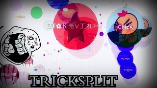 Agario TRICKSPLIT MOMENTS Compilation [upl. by Wivinah]