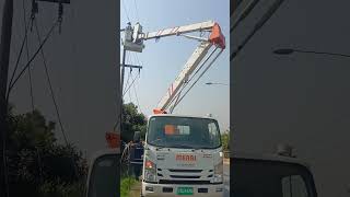 Bucket Truck NPR 130 iesco wapda electricity [upl. by Yenwat]