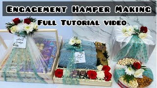 Engagement Hamper Making  Engagement Hamper set  Hamper Making  Malayalam  mubi irshu art [upl. by Igenia65]