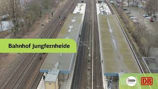 Siemensbahn Reaktivierung – Befliegung der Strecke Berlin Jungfernheide – Gartenfeld [upl. by Jaala]