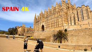 A Pearl in the Mediterranean  Palma de Mallorca Spain 4K Walking tour [upl. by Hershell]