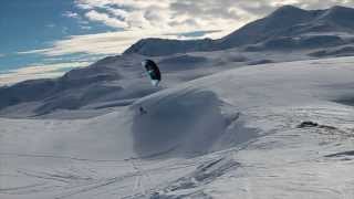 Snowkiting Switzerland amp Norway with Flysurfer Peak [upl. by Wallraff]