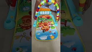 Baby piano Gym mat review review flipkart flipkarthaul playmat 4monthbaby minivlog postdelive [upl. by Oilisab317]