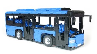 Lego Technic MOC  Motorized Bus [upl. by Noletta]