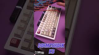 Darmoshark K8 typing sound test wepomaker 1989 retro keycaps shorts [upl. by Kaitlynn563]