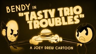 Bendy Cartoon  Tasty Trio Troubles [upl. by Essyla]