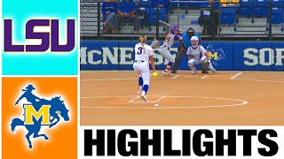 14 LSU vs McNeese Highlights  NCAA Softball Highlights  2023 College Softball [upl. by Blum]