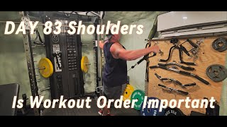 The Path To 15 body Fat DAY 83 Shoulders [upl. by Bricker509]