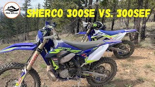 Sherco 300SE vs 300SEF  Back To Back On Mountain Single Track [upl. by Varini]