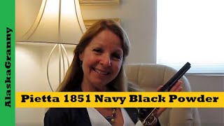 Pietta 1851 Navy Black Powder Revolver 36 Caliber Gun Review [upl. by Enelyak79]