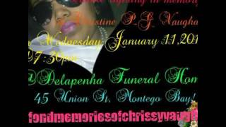 Christine Chrissy Johnson Vaughan death announcement [upl. by Aidaas]