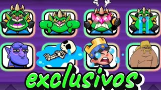 LOS 24 EMOTES MÁS EXCLUSIVOS DE CLASH ROYALE 😱 [upl. by Valaree]