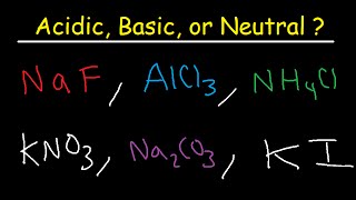 Acidic Basic and Neutral Salts  Compounds [upl. by Katya931]