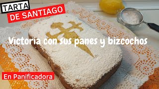 Como hacer una RIQUÍSIMA TARTA DE SANTIAGO en Panificadora😋😋😋 [upl. by Halverson]