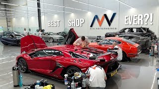 The MOST LUXURIOUS Detail Shop IN THE WORLD  A Tour of NVN London [upl. by Ahsirkal]