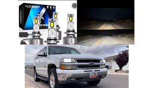 Novsight LED upgrade Chevrolet Tahoe Silverado suburban gmc Yukon Chevy how to adjust headlights too [upl. by Matazzoni]