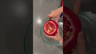 Massage gun vs Pomegranate justinbieber dailyvlog life funny viralvideo cooking food [upl. by Clementi]