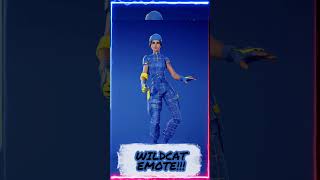 shorts Fortnite Item Shop EMOTES With WILDCAT SKIN [upl. by Ynohtn]