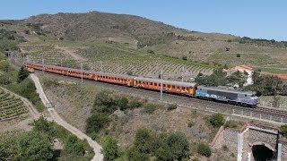 trains sur la cote Vermeille Partie 3 Mai 2014 [upl. by Gnet682]