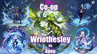 Random coop Wriothesley Furina Ganyu amp Kokomi vs Apep [upl. by Sudhir567]