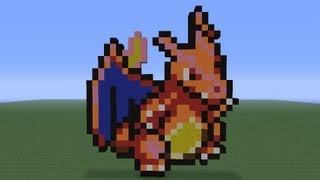 Minecraft Pixel Art Charizard sprite Tutorial [upl. by Nichol]