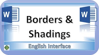 Borders and Shading in Microsoft Word [upl. by Aicaca]