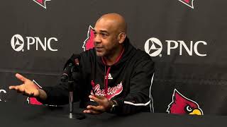 Louisville WR Coach Garrick McGee Recaps SMU Previews Virginia 10724 [upl. by Perdita612]