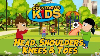 Head Shoulders Knees and Toes  The Countdown Kids  Kids Songs amp Nursery Rhymes  Lyric Video [upl. by Hole]