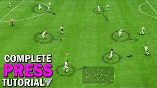 HOW TO PRESS LIKE A PRO IN EA FC 24  COMPLETE PRESS TUTORIAL [upl. by Yditsahc]