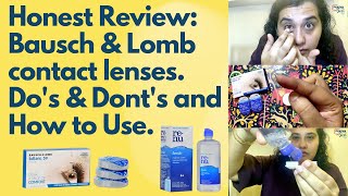 26 Honest Review Bausch amp Lomb contact lenses Dos amp Donts and How to Use [upl. by Ronym]