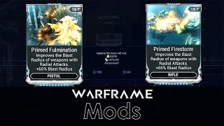 Warframe  Primed Fulmination amp Primed Firestorm [upl. by Tillio649]