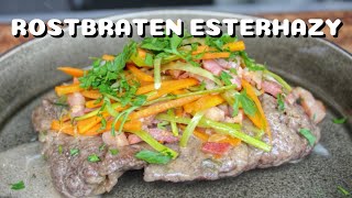 ROSTBRATEN ESTERHAZY  SCHMORSPEZIALITÄT aus dem BURGENLAND  BBQVideo  0815BBQ [upl. by Yticilef]