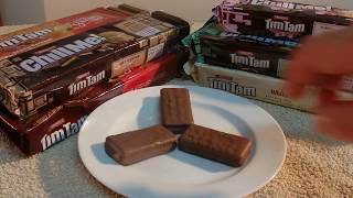 ASMR  Tim Tams  Australian Accent  Chewing Gum amp Discussing Tim Tam Biscuits in a Quiet Whisper [upl. by Oguh]