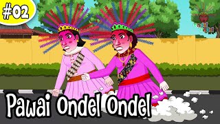 Ondel Ondel 02 PAWAI ONDEL ONDEL  Ondel Ondel Kartun Lucu [upl. by Monson]