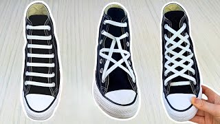 3 Converse Shoe Lacing Styles  Cool Ways To Lace Converse [upl. by Ruyle]