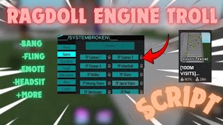 New Epic Gui In Ragdoll Engine OP Script ROBLOX [upl. by Pelagias331]