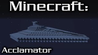 Minecraft Star Wars Acclamator Tutorial 110th Scale [upl. by Kirkpatrick414]