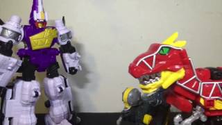 Power rangers Dino Charge Plesio charge megazord stop motion [upl. by Cleres116]