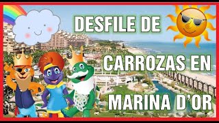 DESFILE de CARROZAS en MARINA DOr 2019 ✔️❤️ APARTAMENTOS en MARINA Dor 🌅 [upl. by Novets]